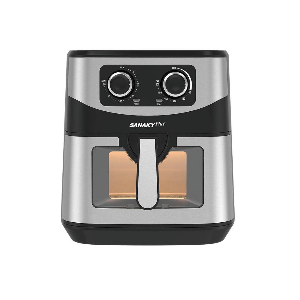 Nồi chiên Sanaky VH-902VD — 9L, Rapid Air, dễ quan sát.