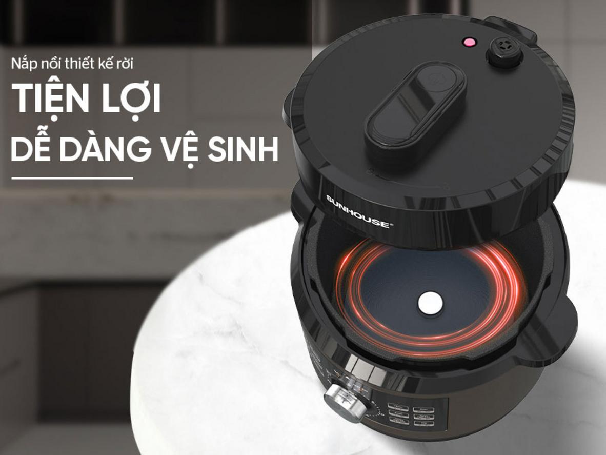 Công suất 900W cho hiệu suất nấu cao