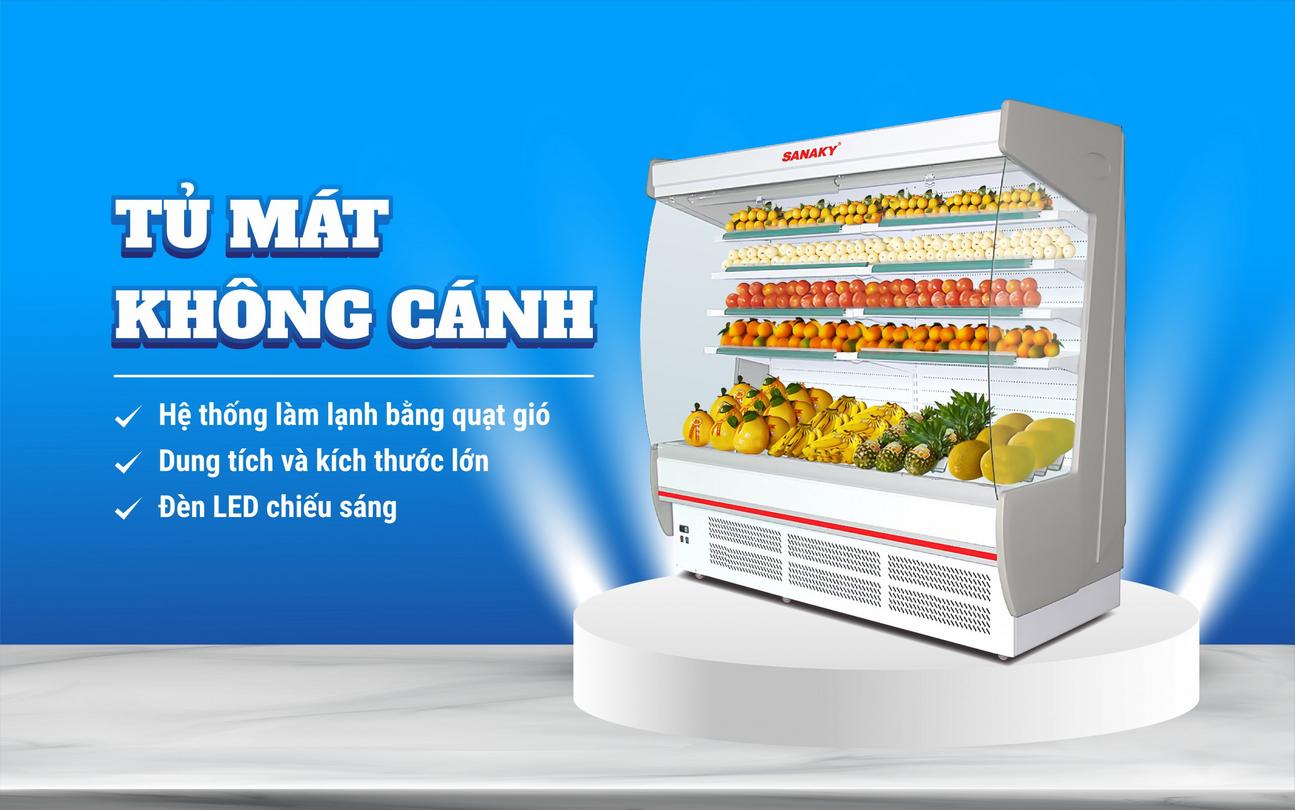 Thiết kế mở + LED giúp sản phẩm nổi bật, tăng doanh thu.