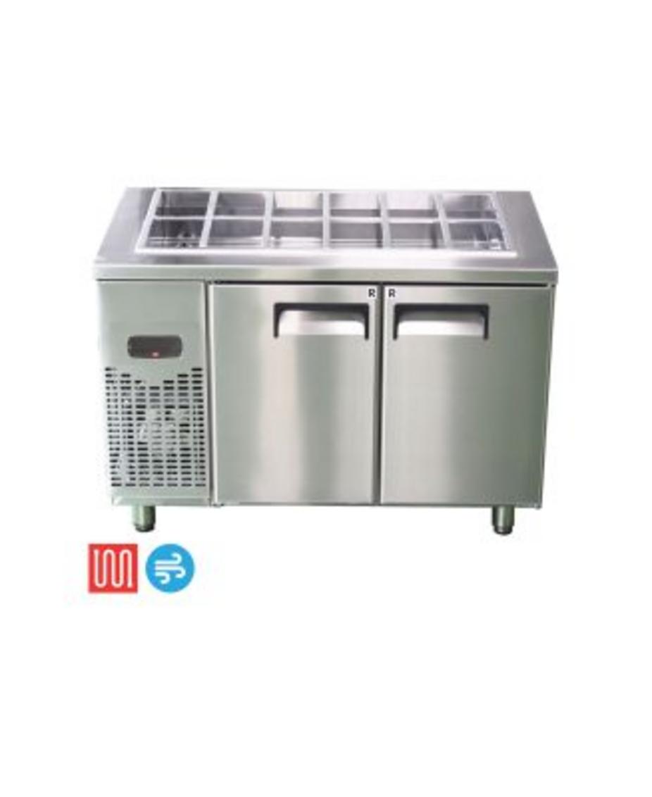 Tủ Bàn Salad Happy’s HWA-1200SF — 1200 x 700 x 850 mm, dung tích 190L, inox 304.