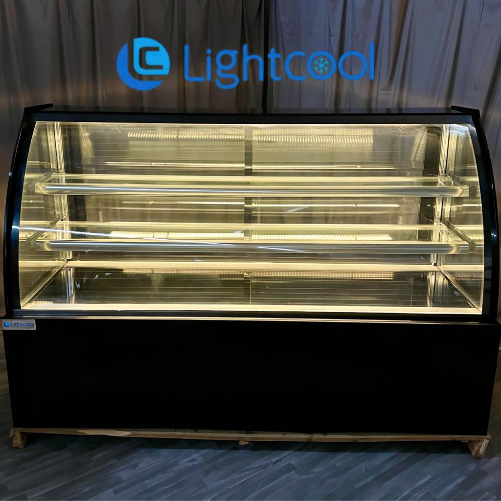 Tổng quan Tủ bánh kem Lightcool – 1M8 – DG-1800Z – Kính Cong