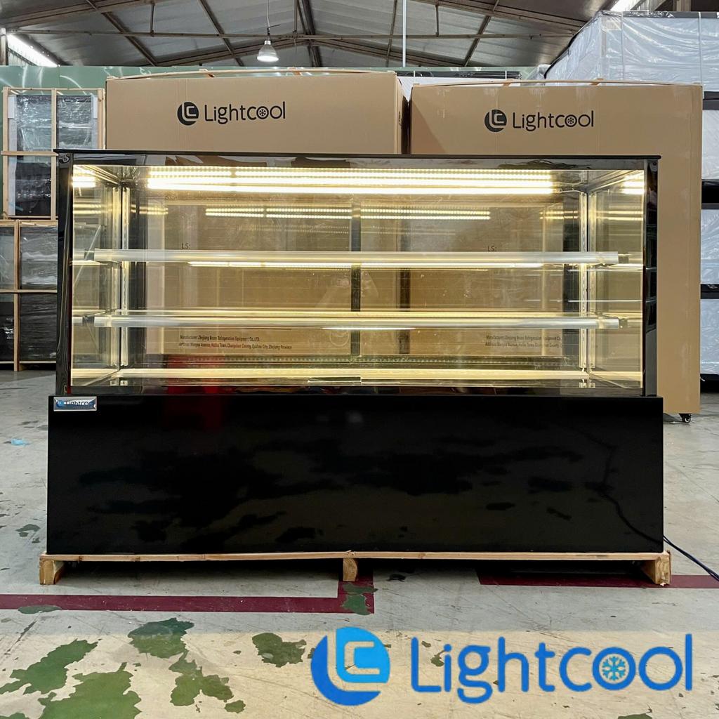 Tổng quan Tủ bánh kem Lightcool – 1M8 – DG-1800Z – Kính Vuông