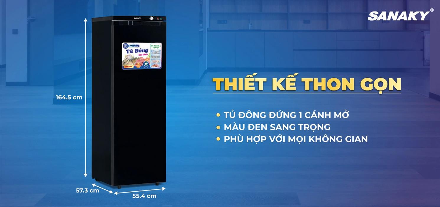 Tổng quan Tủ Đông Đứng Sanaky VH-230VD3