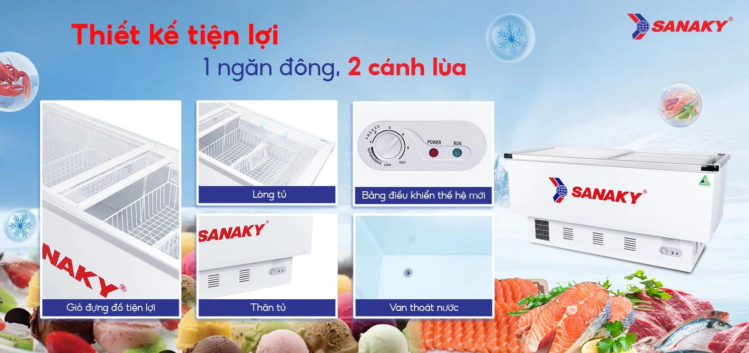 Tổng quan Tủ Đông Sanaky VH-999K