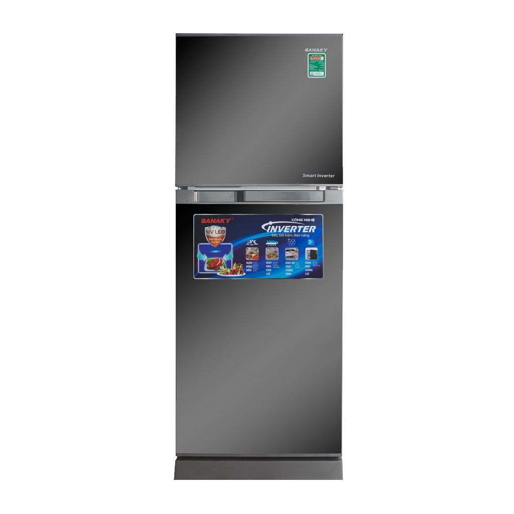 Tủ lạnh Sanaky VH-269KG - mặt kính gương sang trọng, phù hợp bếp Việt.