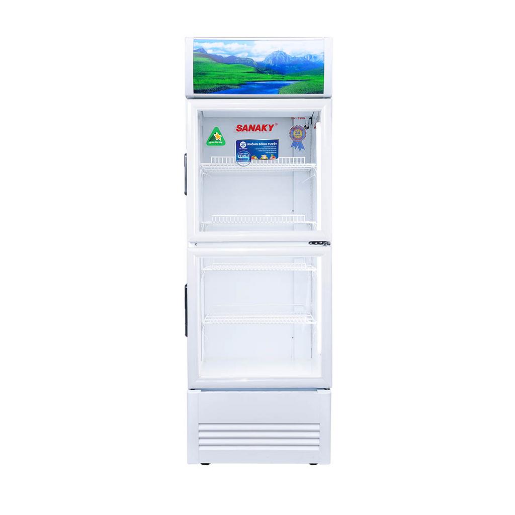 Tủ mát Sanaky VH-2588KW — trưng bày sáng, lạnh đều, phù hợp quán nhỏ.