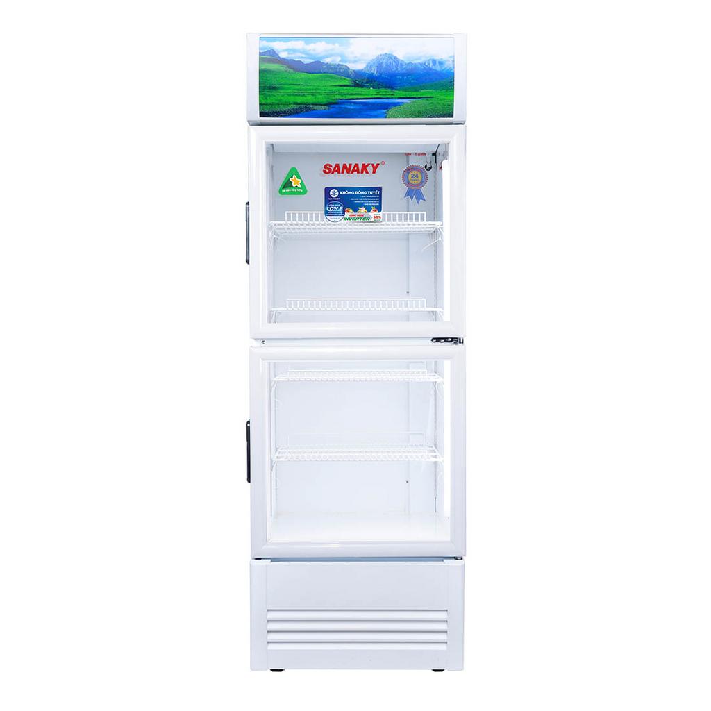 Tủ mát Sanaky VH-3588KW3 — trưng bày đẹp, tiết kiệm điện cho cửa hàng nhỏ.