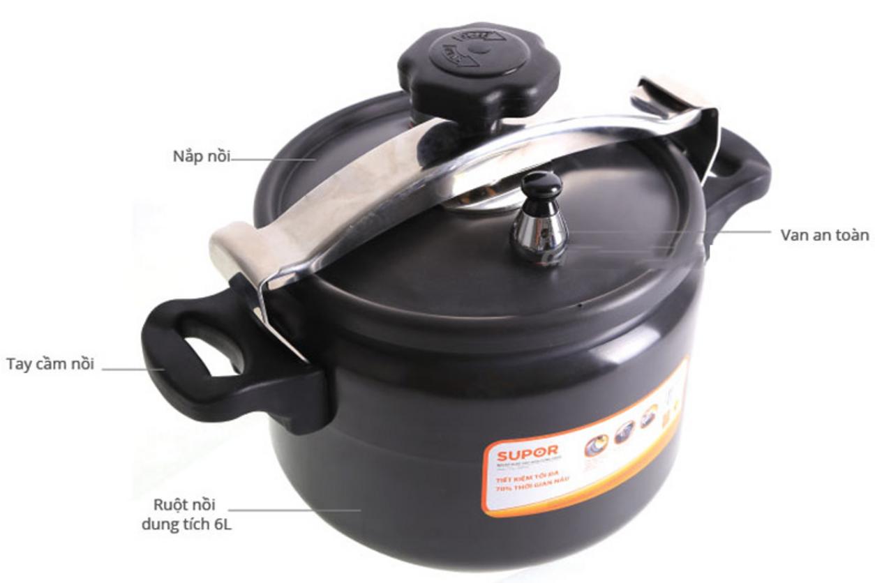 Van xả & khóa an toàn cùng ron silicon bền.