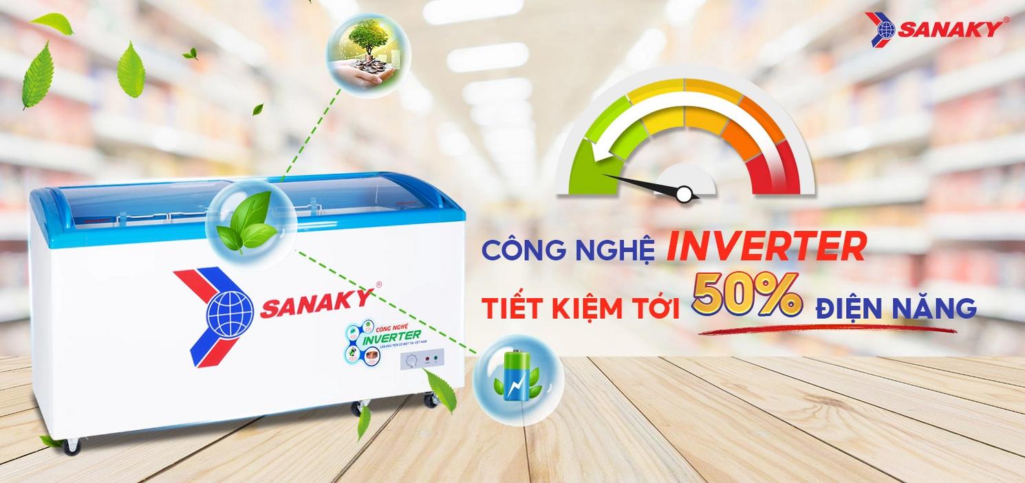 Dung tích 437–450L, thuận tiện cho cửa hàng.