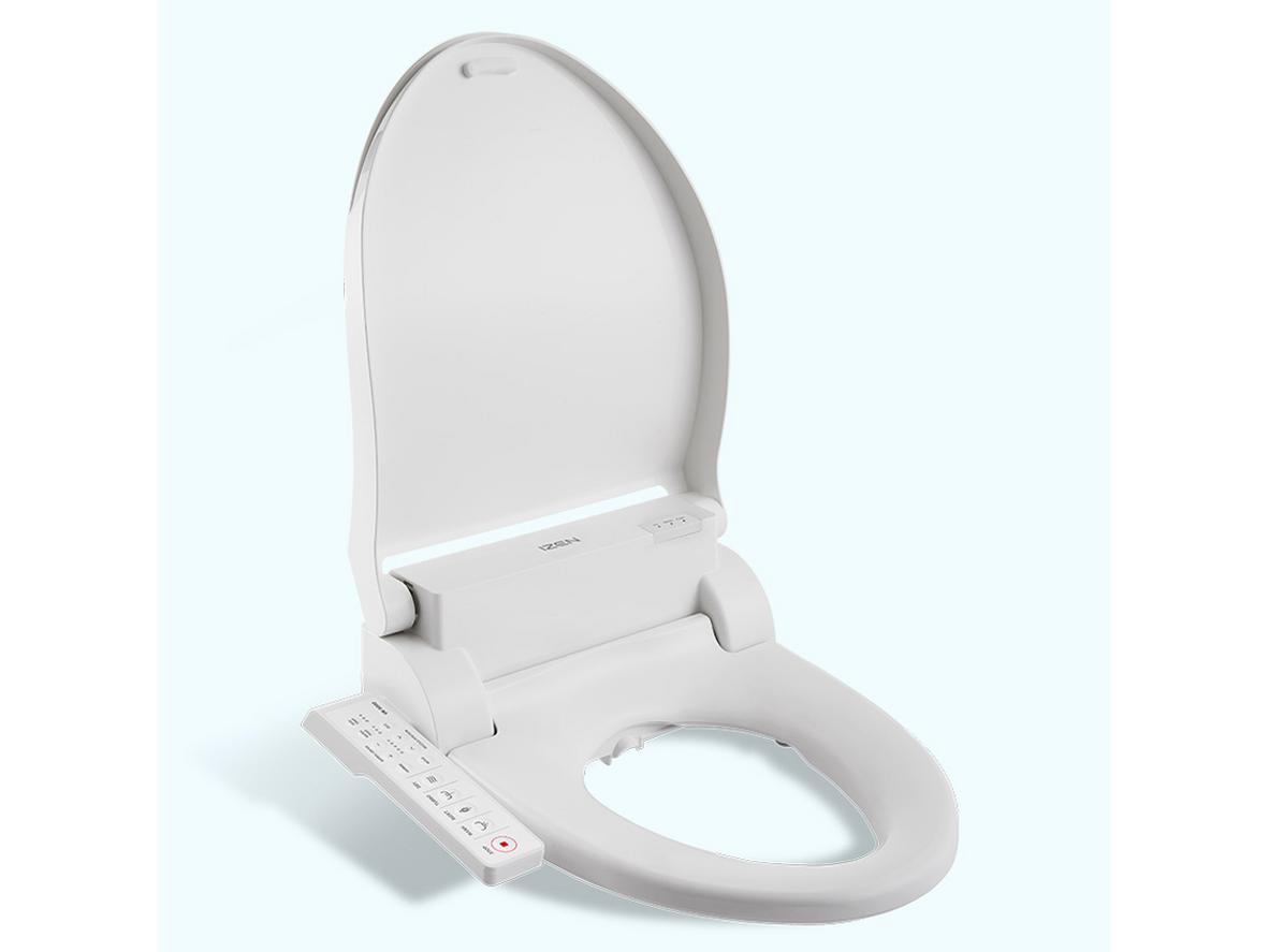 Sấy khí ấm ~250W và nắp đóng êm — sạch và yên tĩnh.