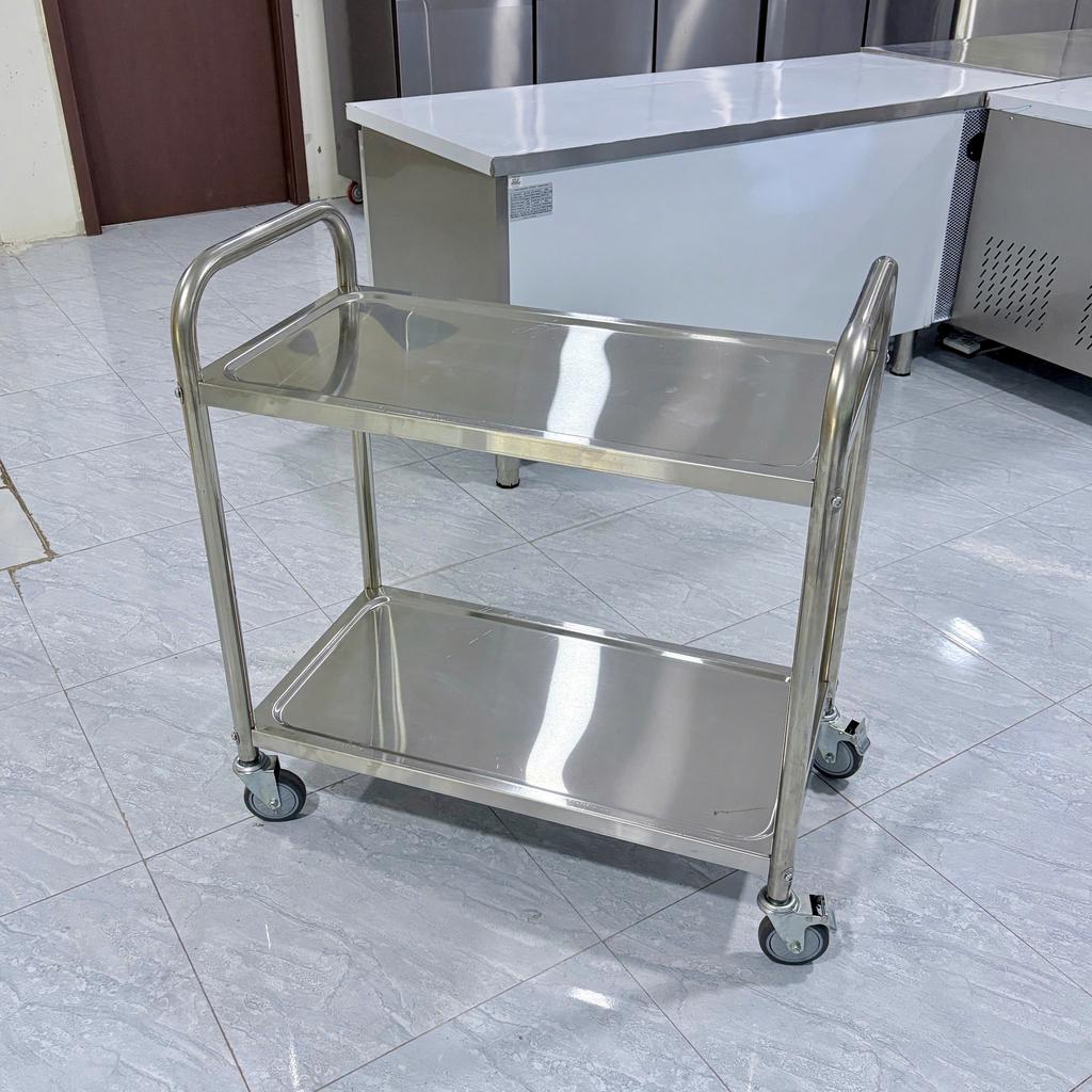 Tổng quan Xe Đẩy Inox 2 Tầng