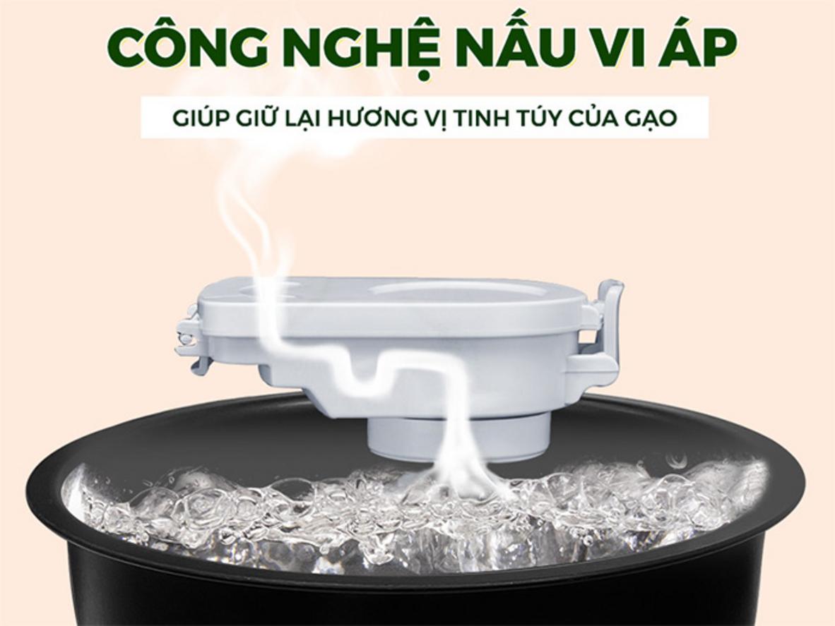 18 chế độ nấu đáp ứng nhiều nhu cầu thực phẩm