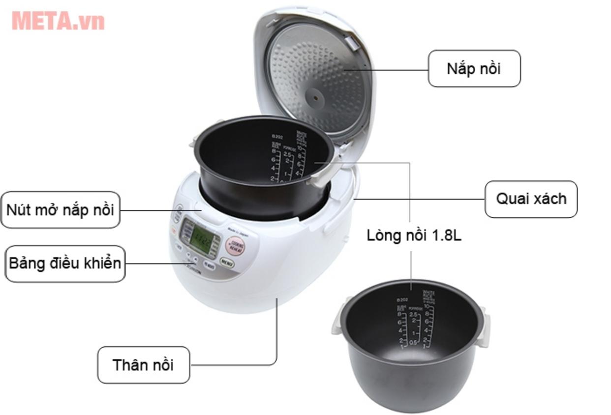 3 mâm nhiệt giúp nhiệt tỏa đều, giảm hiện tượng chỗ sống chỗ cháy.