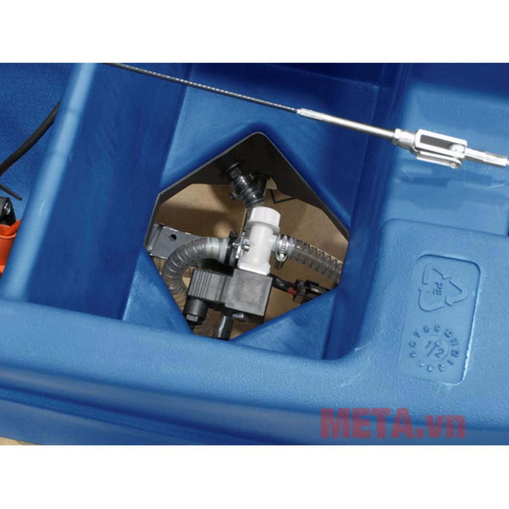 Ắc quy 24V và bình chứa 44L/50–60L — phù hợp ca làm việc dài