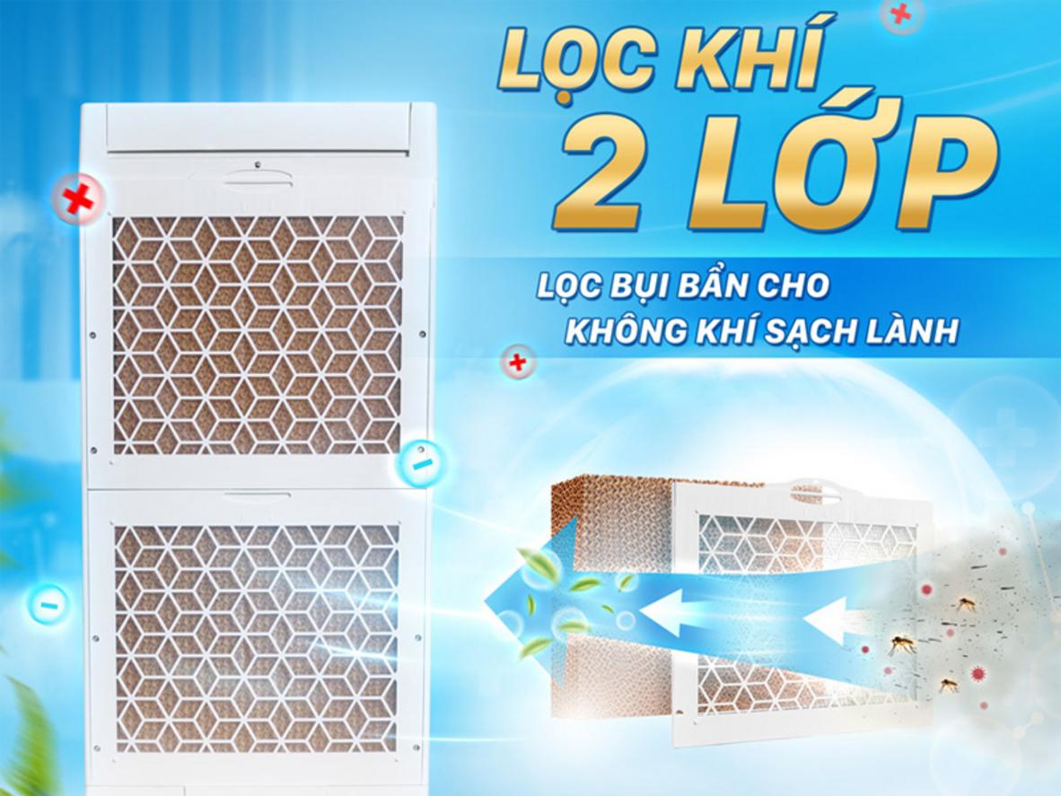 Ag+ và Ion âm giúp lọc không khí, giảm vi khuẩn.