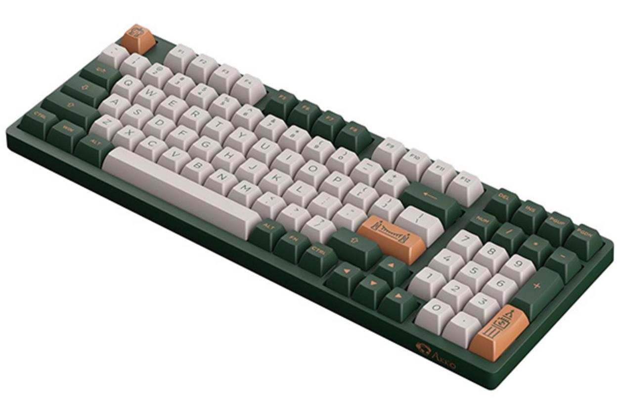AKKO CS switches và PBT Double‑Shot ASA keycaps