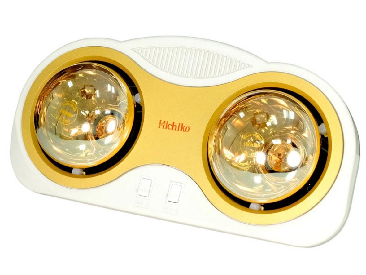 2 bóng 275W x 2 = ấm nhanh cho phòng tắm nhỏ