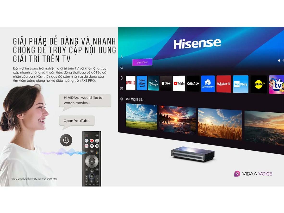 Âm thanh Harman Kardon tích hợp Hisense PX3-Pro