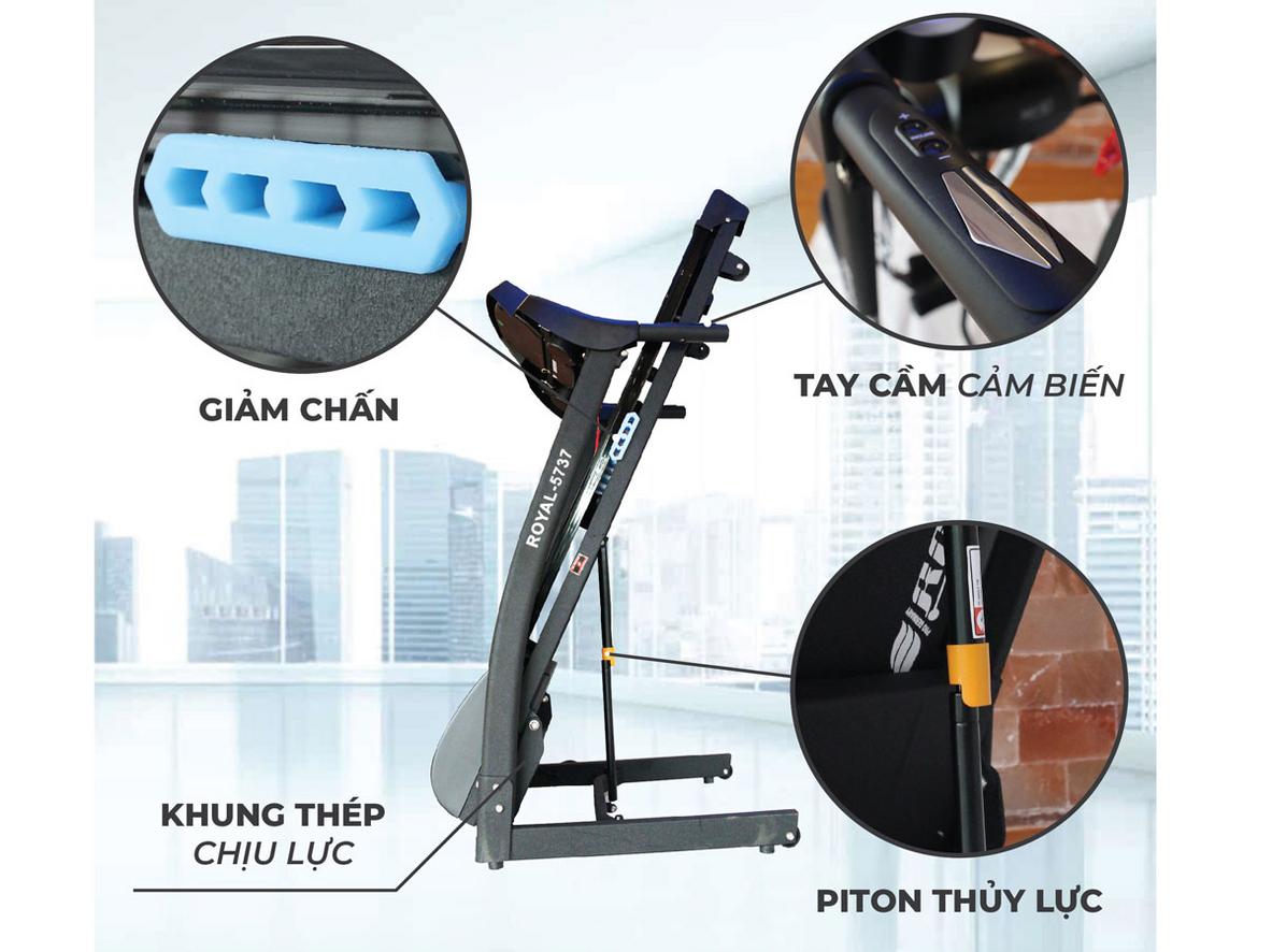 An toàn & tiện ích: độ dốc 3 mức, MP3, khóa an toàn