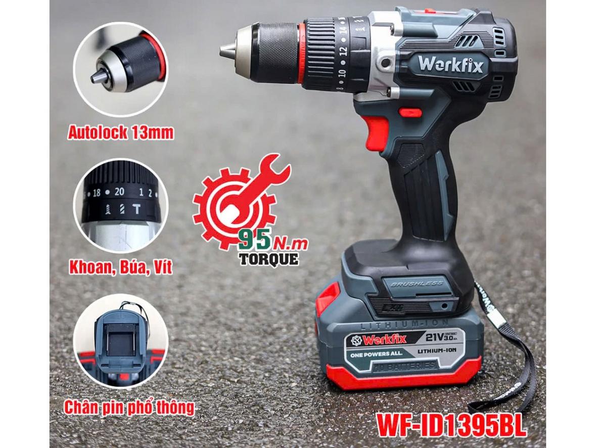 Đầu kẹp Autolock 13mm và chế độ làm việc