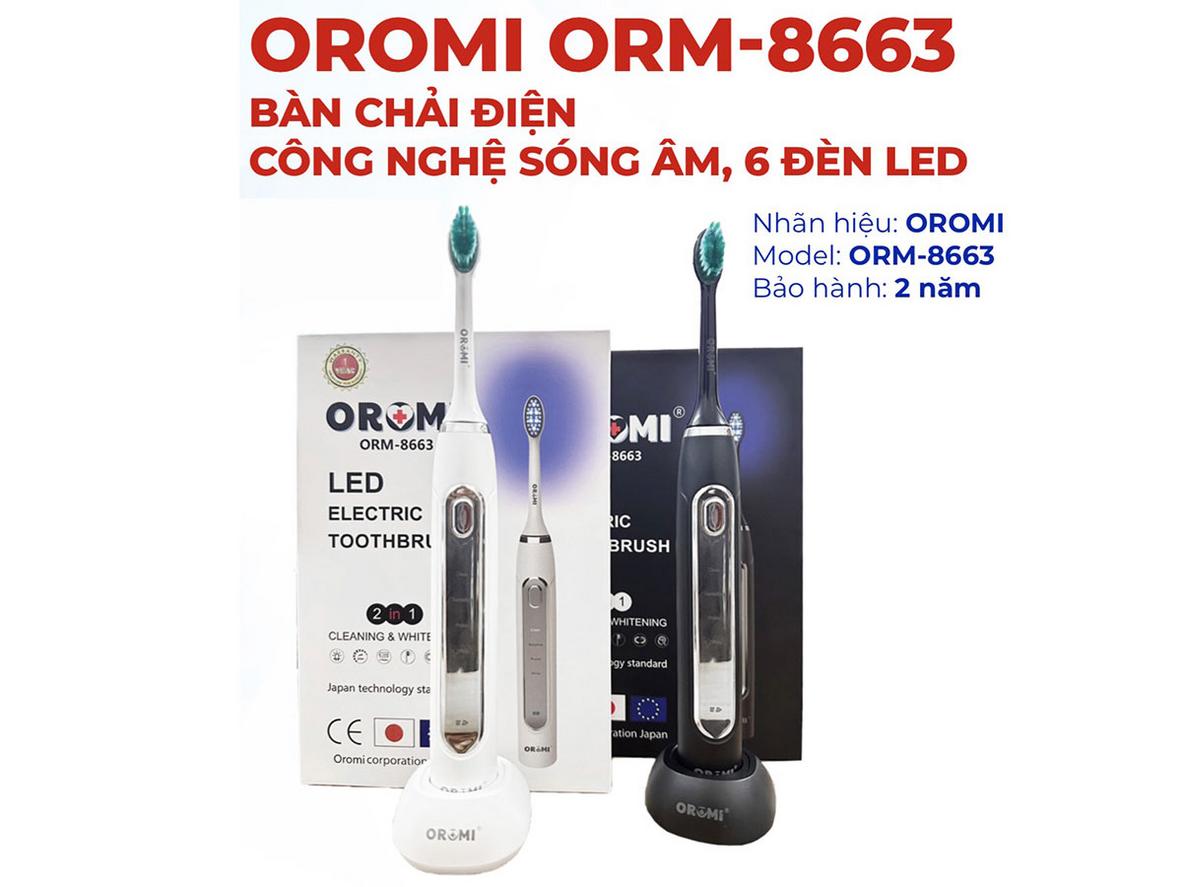6 đèn LED hỗ trợ diệt khuẩn trong quá trình chải.