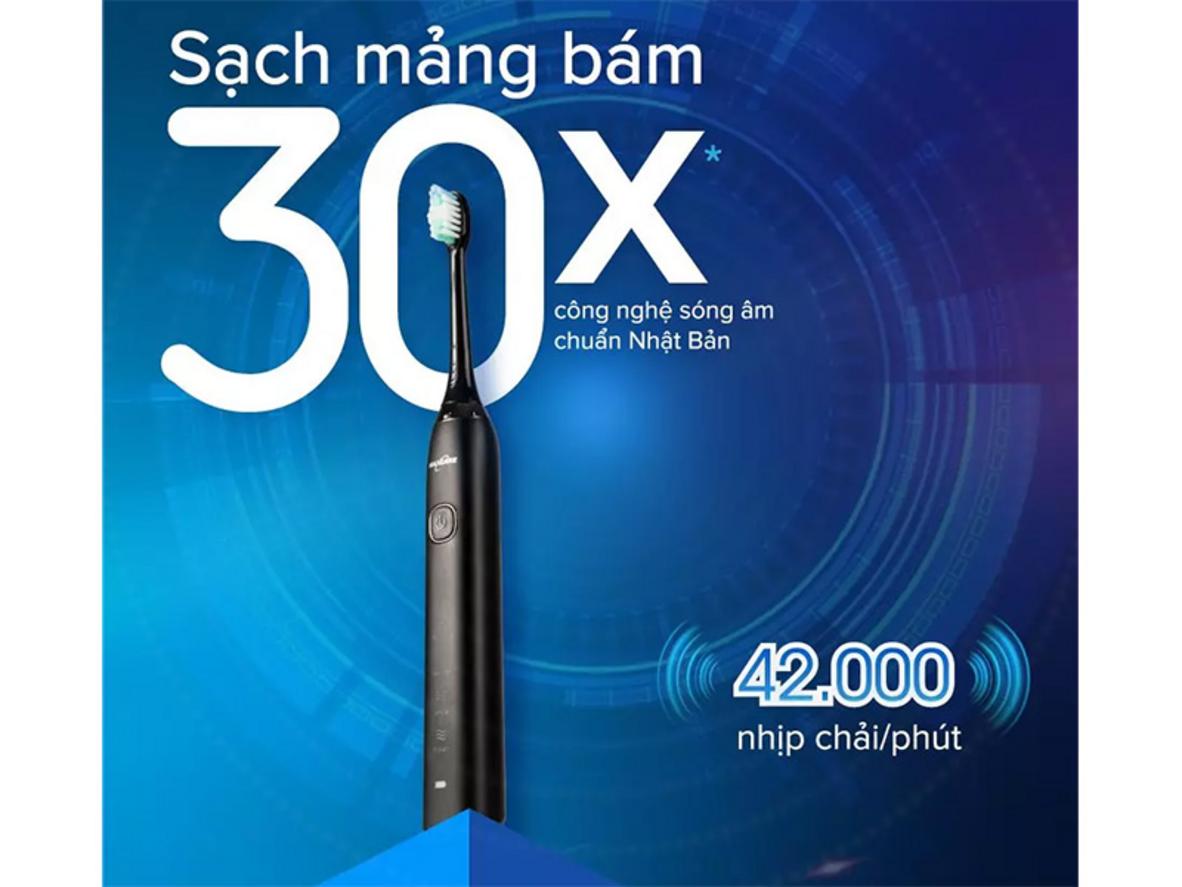 Sóng âm 42.000 nhịp/phút giúp làm sạch sâu