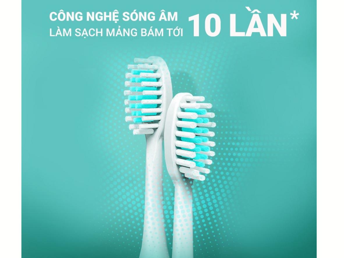 Sóng âm 31.000 nhịp/phút cho làm sạch sâu