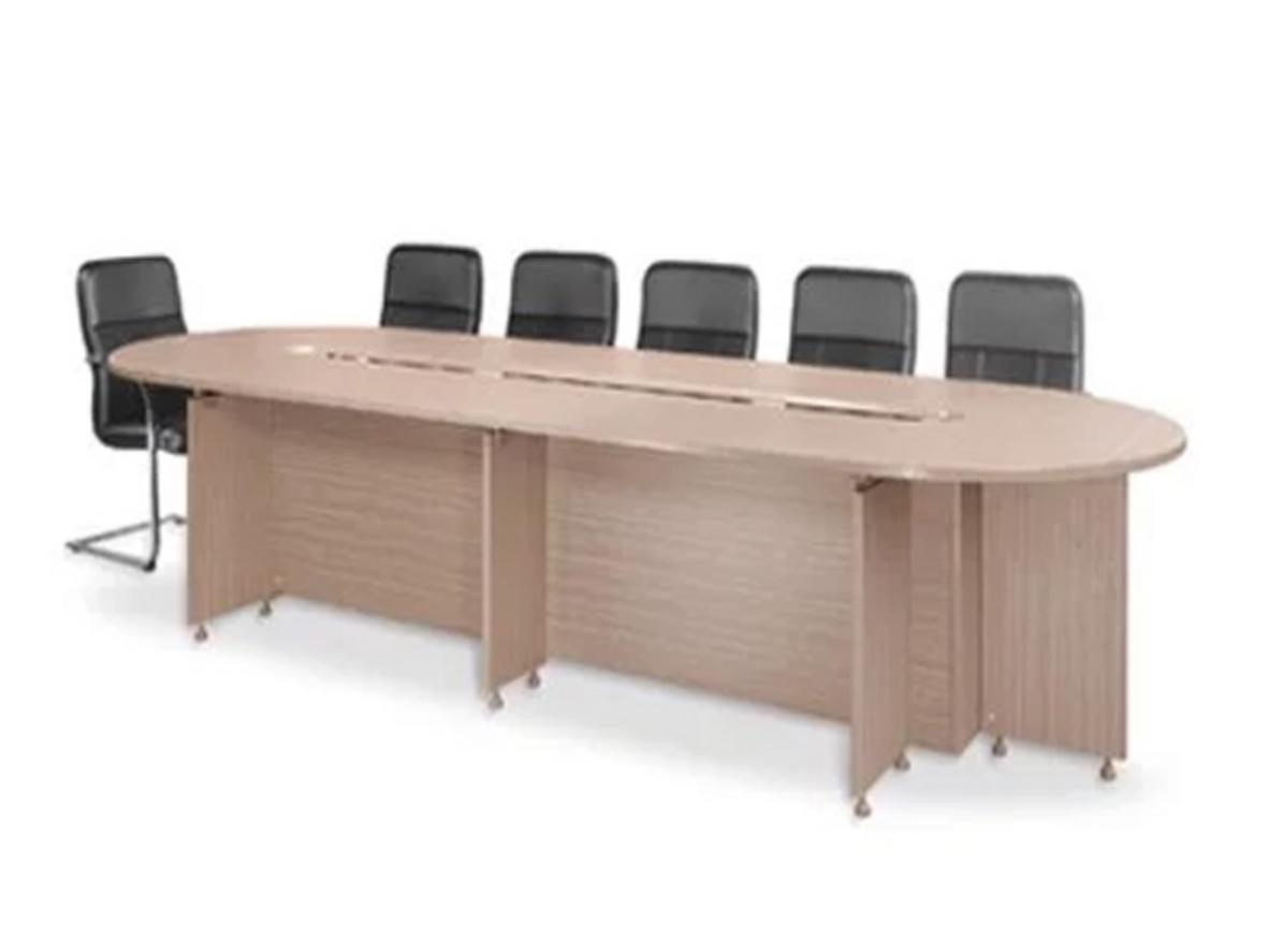 Tổng quan Bàn họp văn phòng chân gỗ BH38-CG (3.800mm x 1.400mm x 740mm)