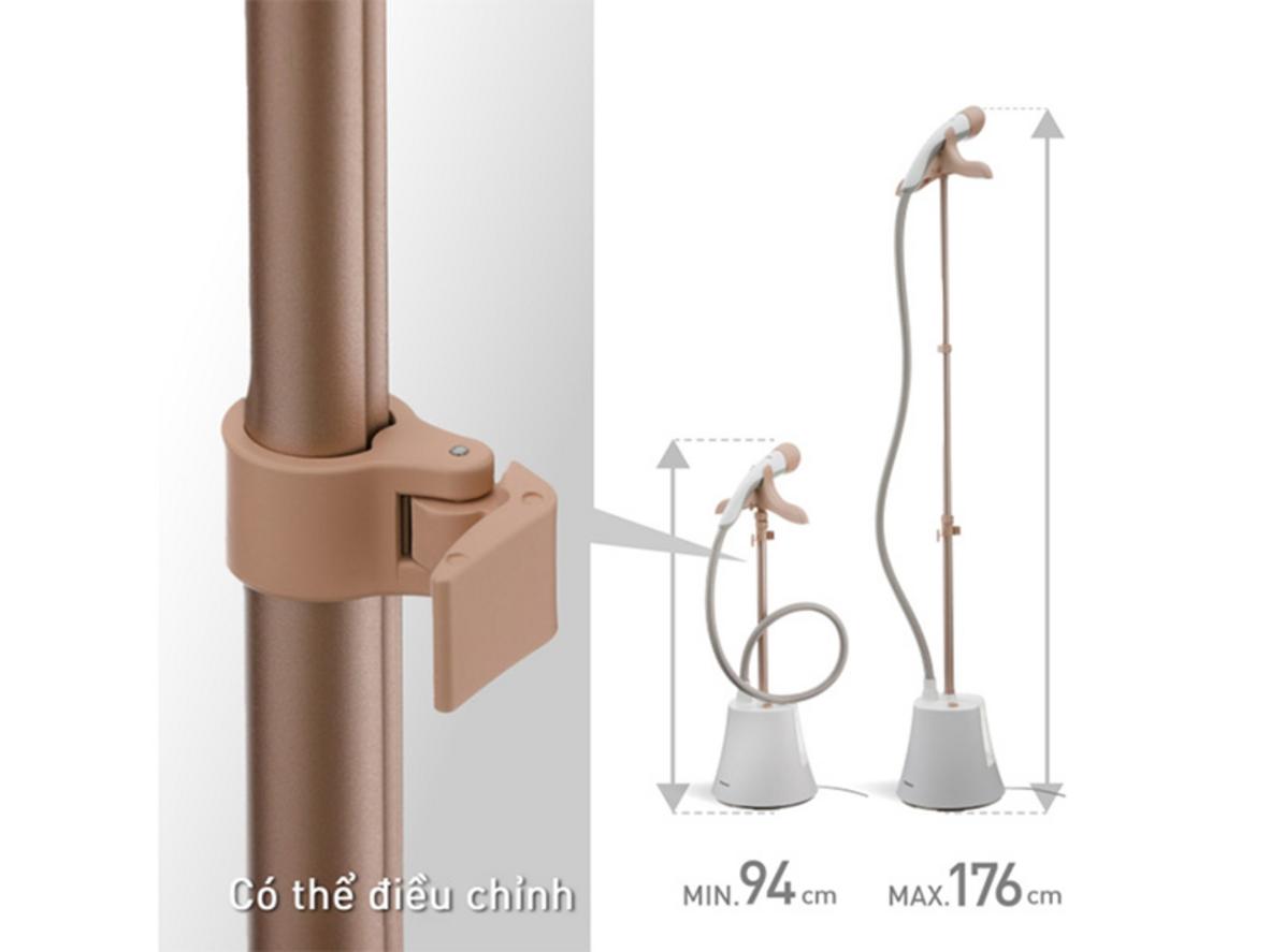 Trụ điều chỉnh giúp treo váy, áo dài, vest dễ dàng.