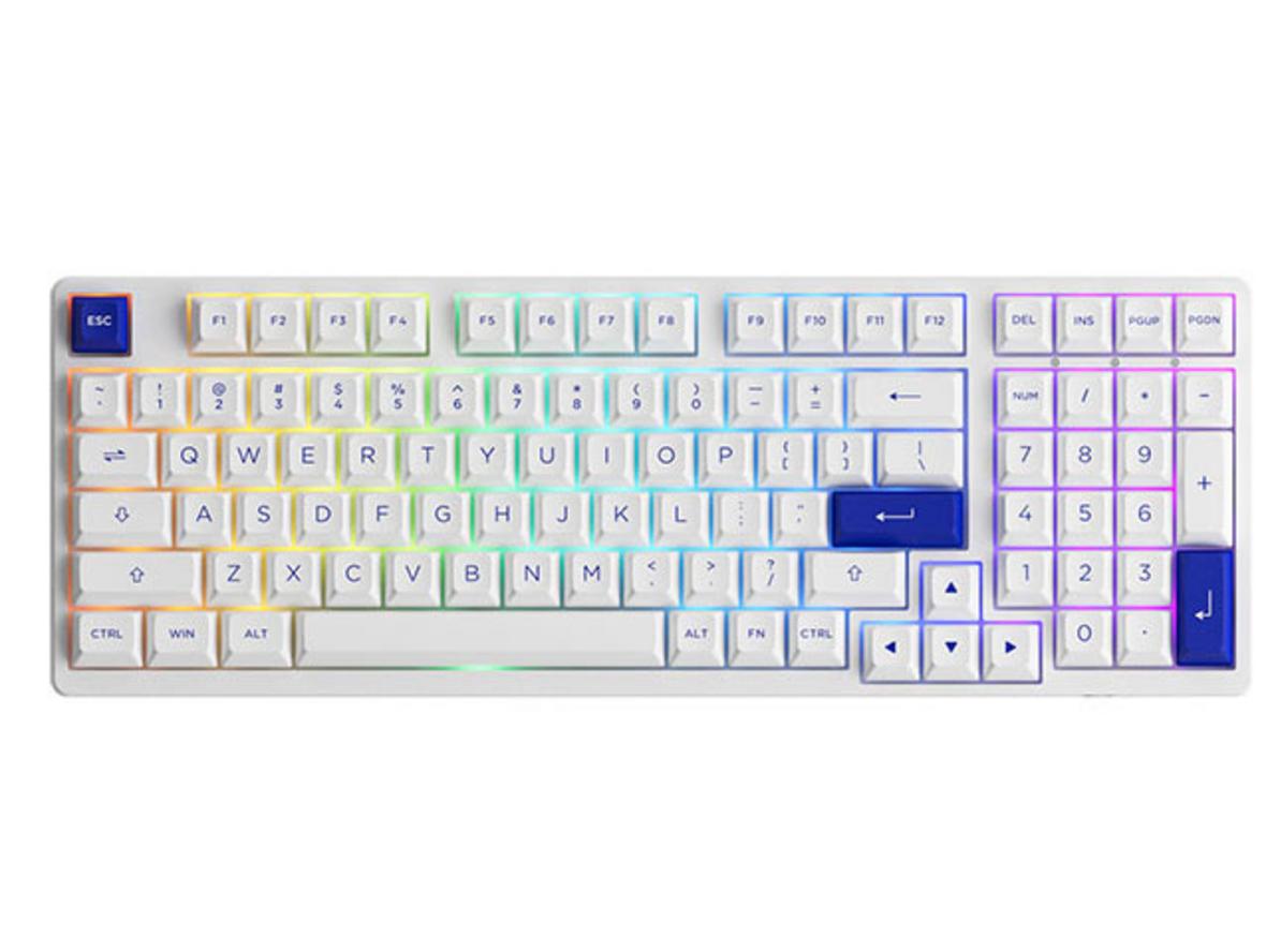 Tổng quan Bàn phím AKKO 3098B Multi-modes Blue on White