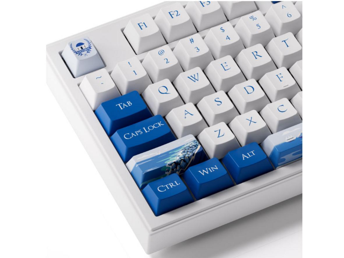 Gasket Mount + Akko V3 Piano Pro cho cảm giác gõ êm và âm thanh thock.