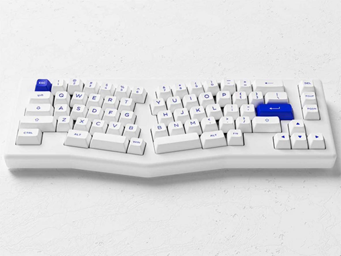 Alice 68-key split layout giúp giảm mỏi cổ tay