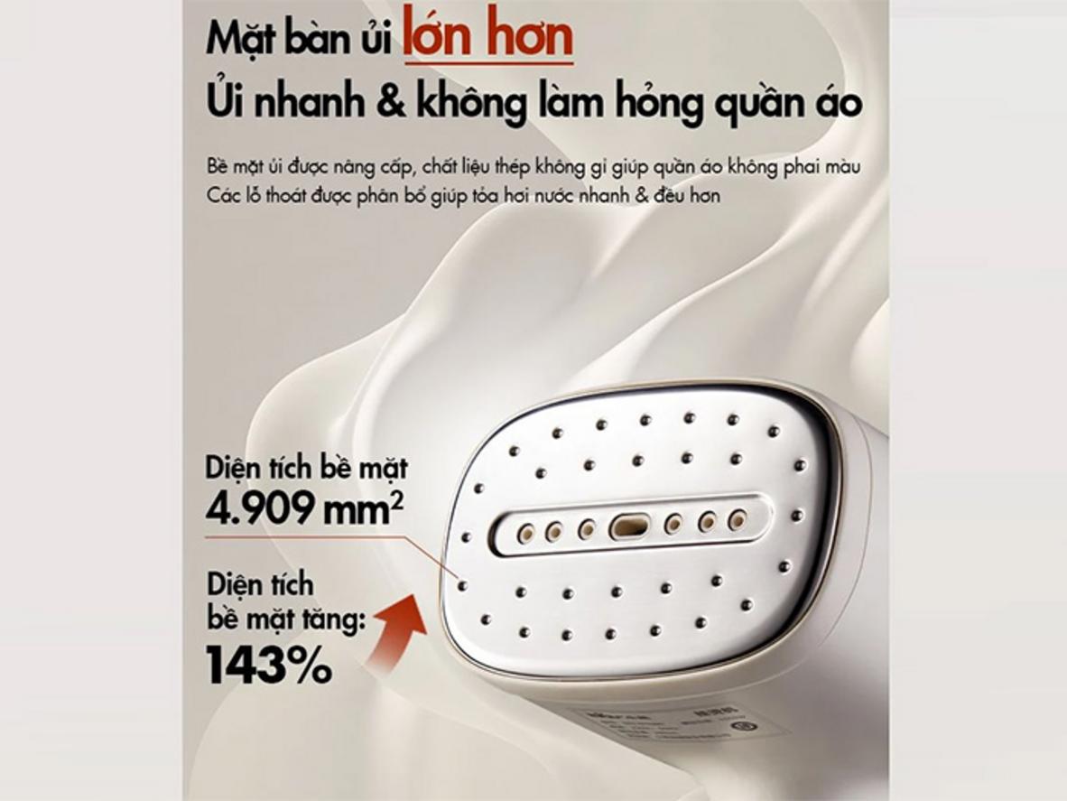 Mặt ủi inox lớn — ủi nhanh & bền