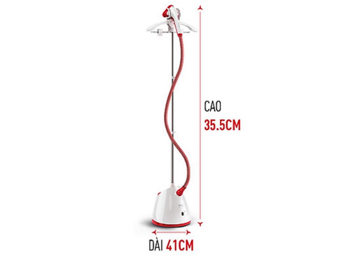 Bình 1.5L cho thời gian ủi lâu hơn, ít châm nước.