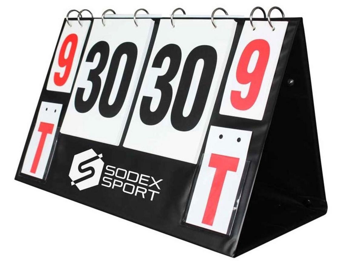 Tổng quan Bảng điểm lật tay 2 số để bàn Sodex Sport S27390