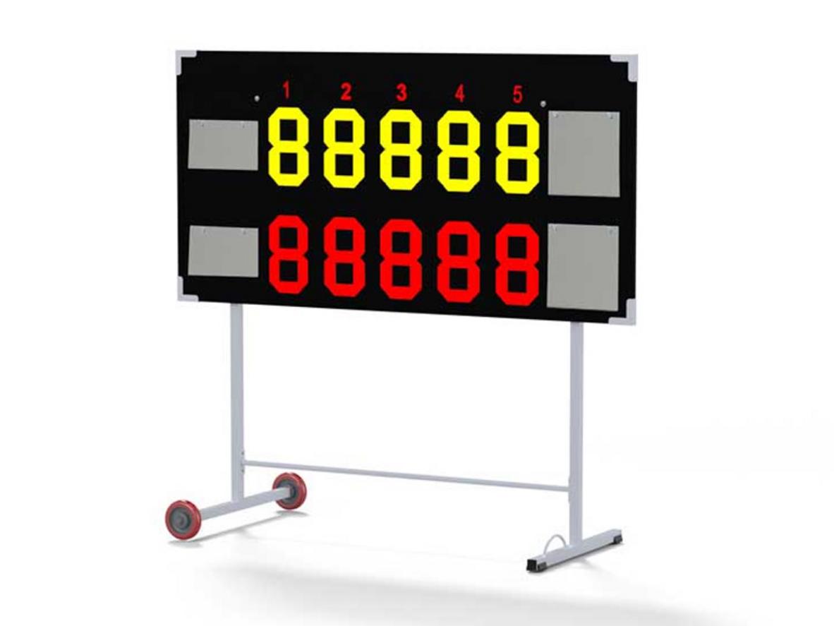 Tổng quan Bảng điểm tennis 5 set đấu Sodex S25650
