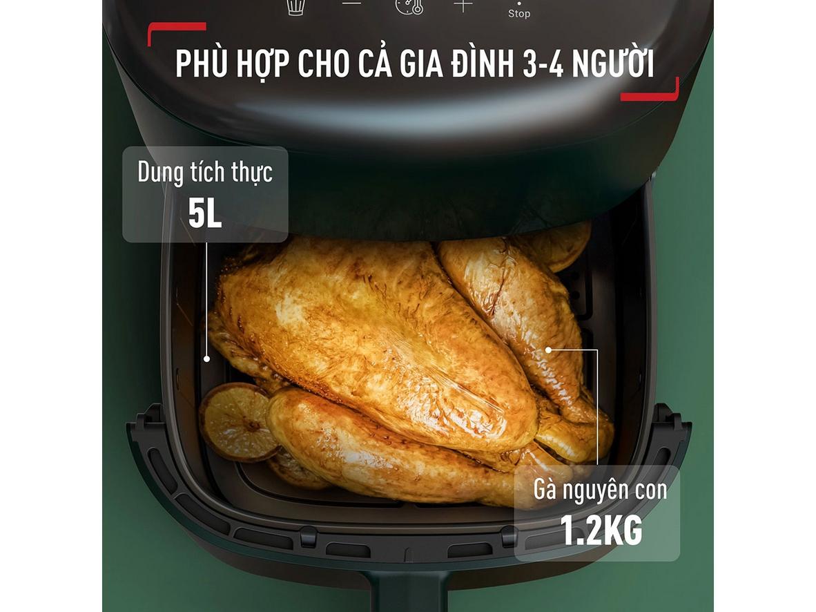 Bảng điều khiển điện tử LED và 10 chương trình nấu tiện lợi