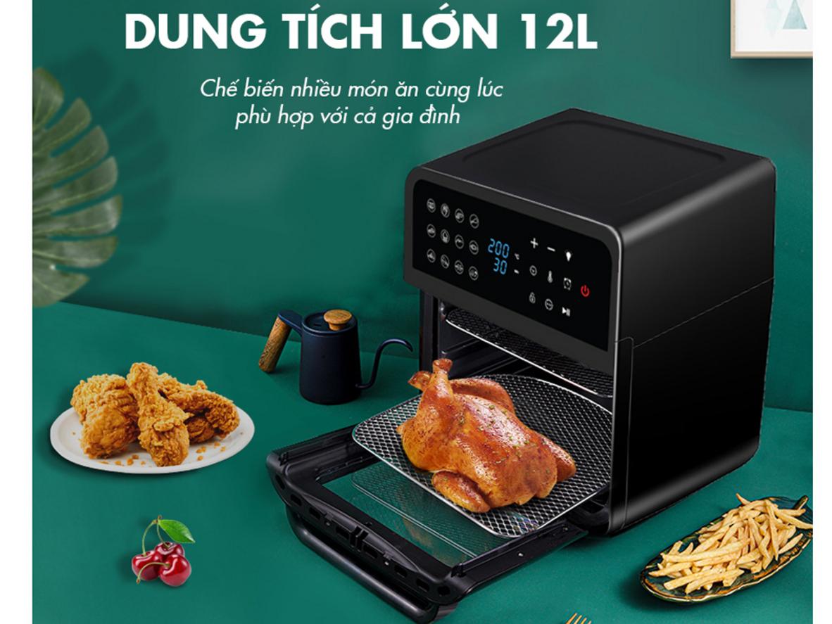 Bảng điều khiển cảm ứng với 12 chế độ nấu