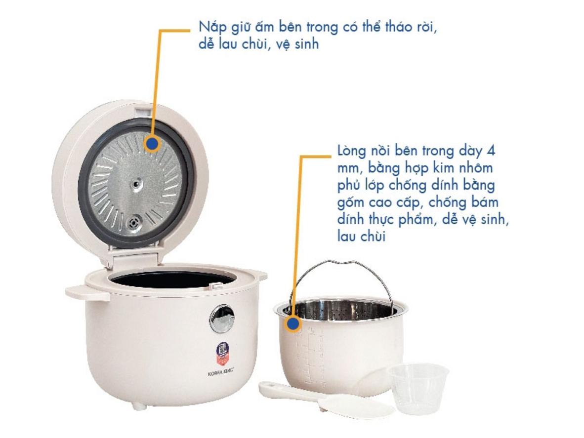 Bảng điều khiển LED cảm ứng với chế độ "Cơm ít đường"
