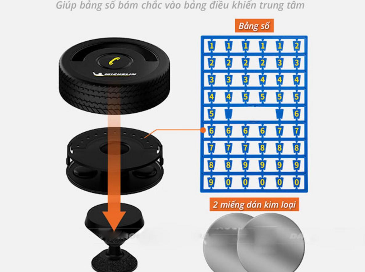 Tổng quan Bảng số điện thoại đỗ xe Michelin M2358A