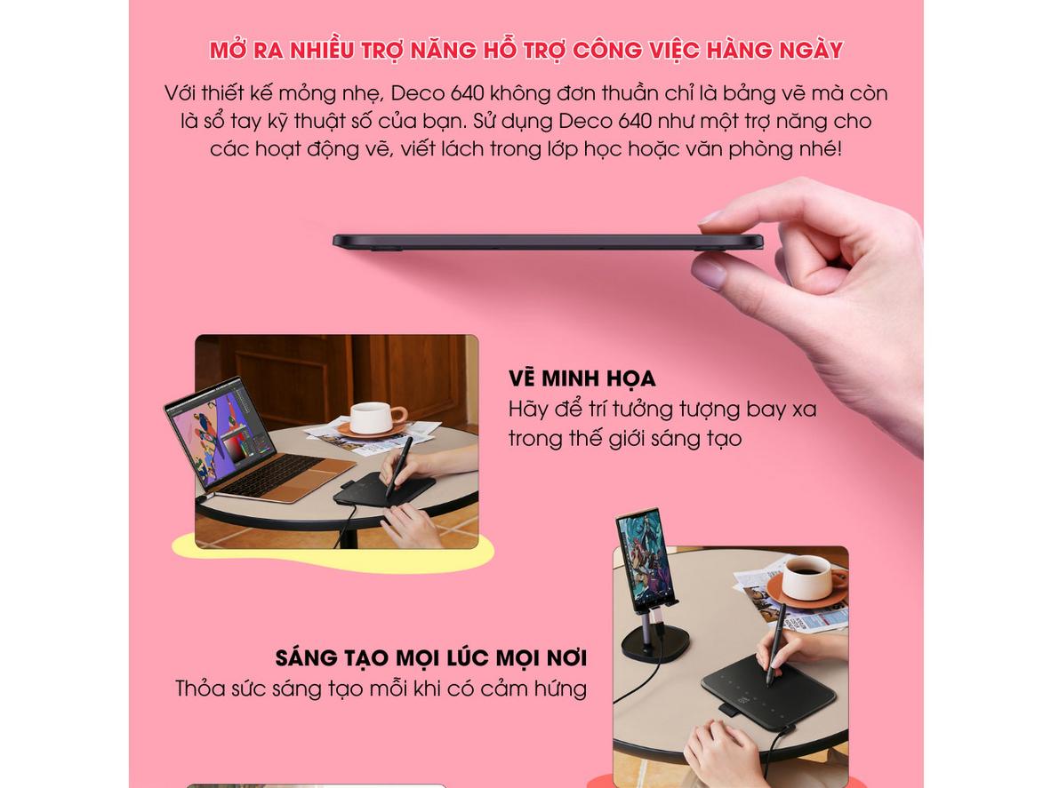 Tổng quan Bảng vẽ điện tử XP-Pen Deco 640