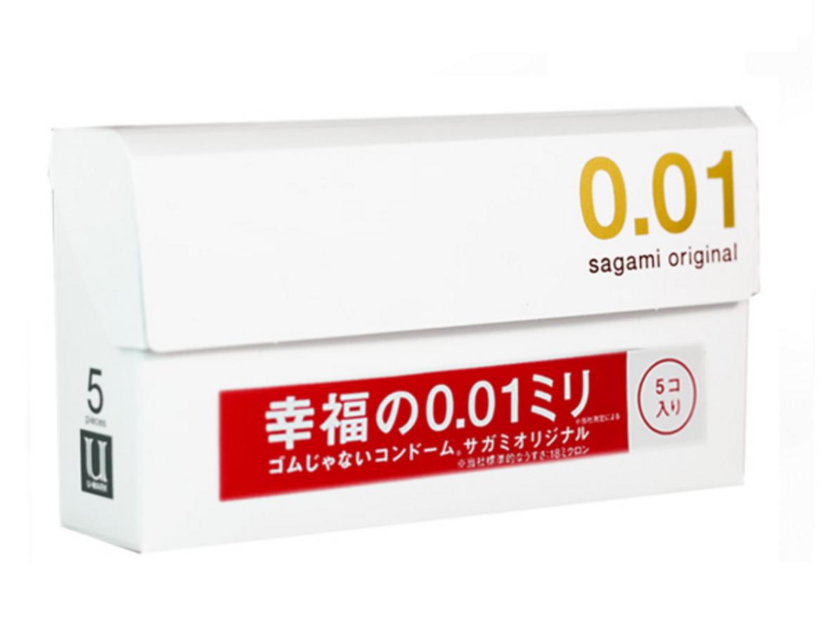 Tổng quan Bao cao su Sagami Original 0.01 siêu mỏng (Hộp 5 chiếc)