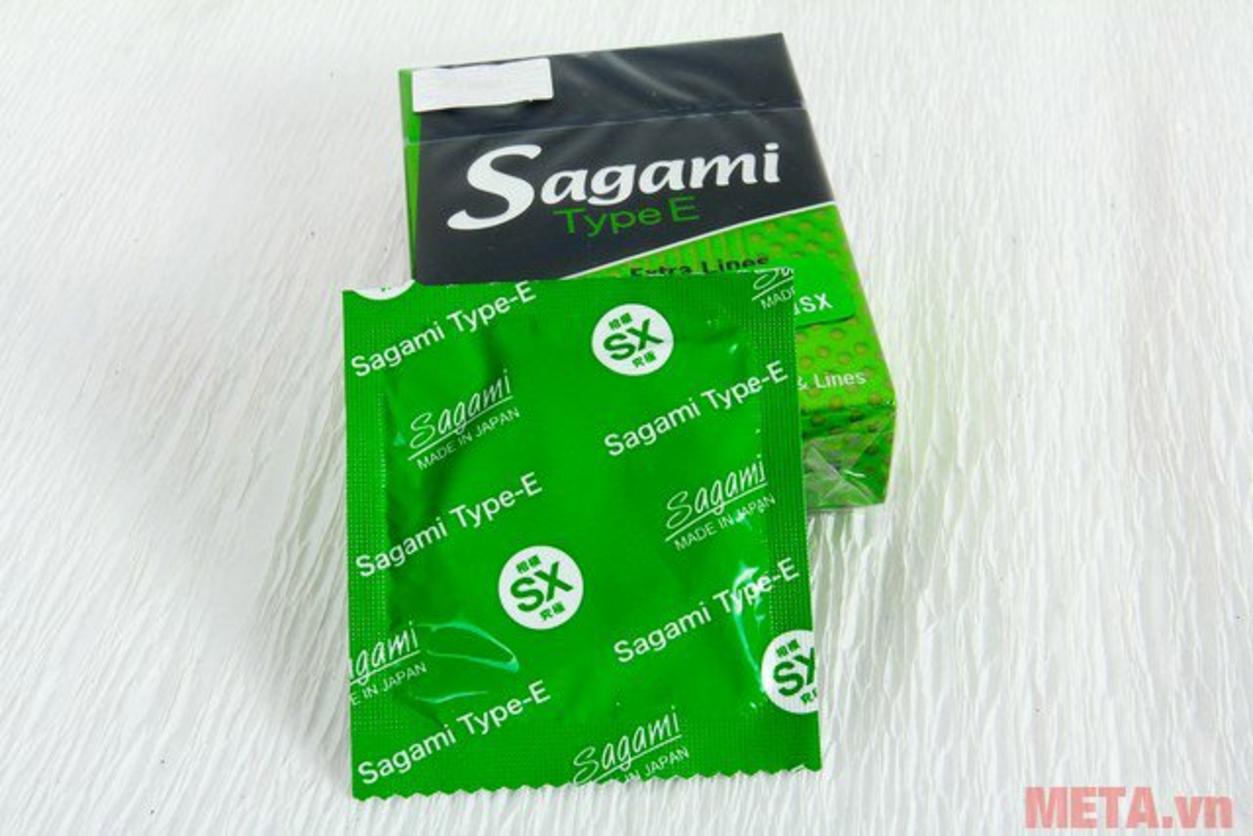 Tổng quan Bao cao su Sagami Type E (hộp 5 chiếc)