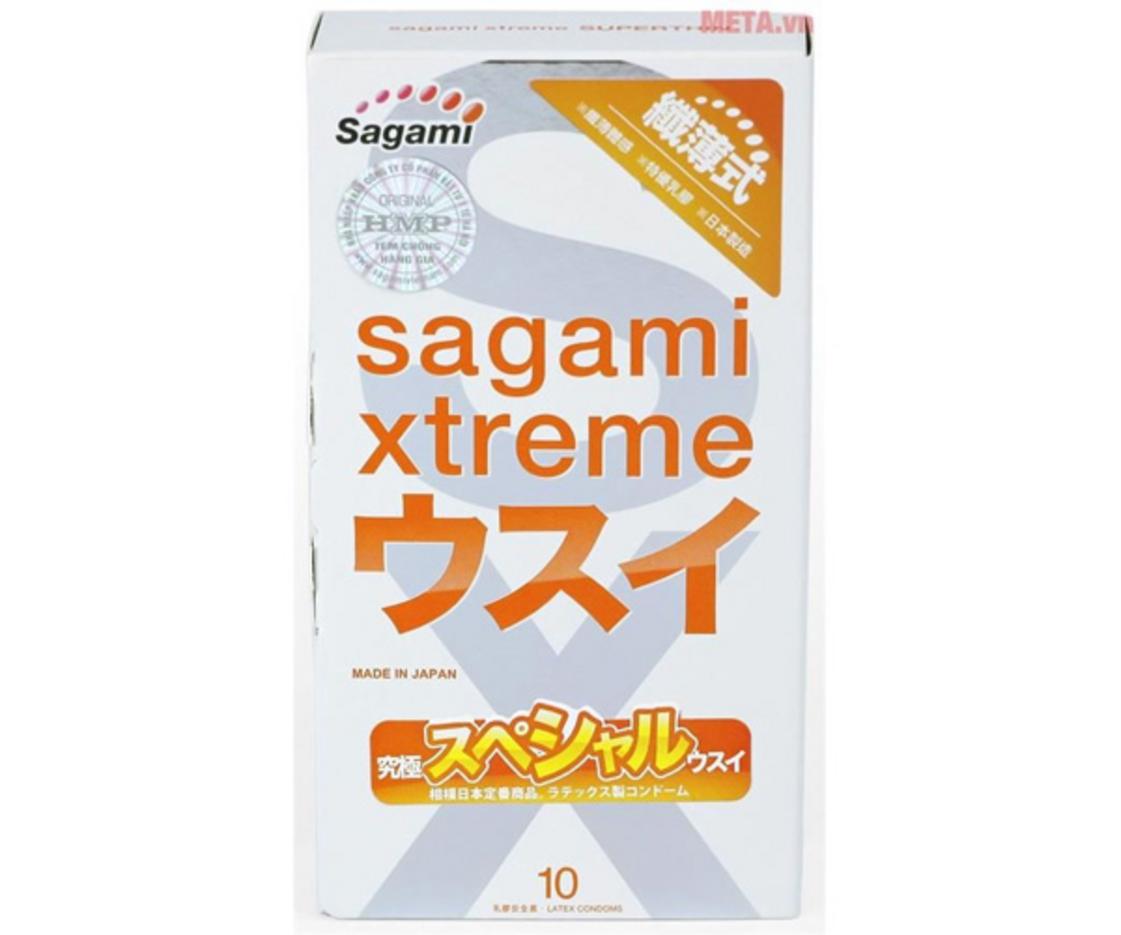 Tổng quan Bao cao su Sagami Xtreme Superthin (hộp 10 chiếc)