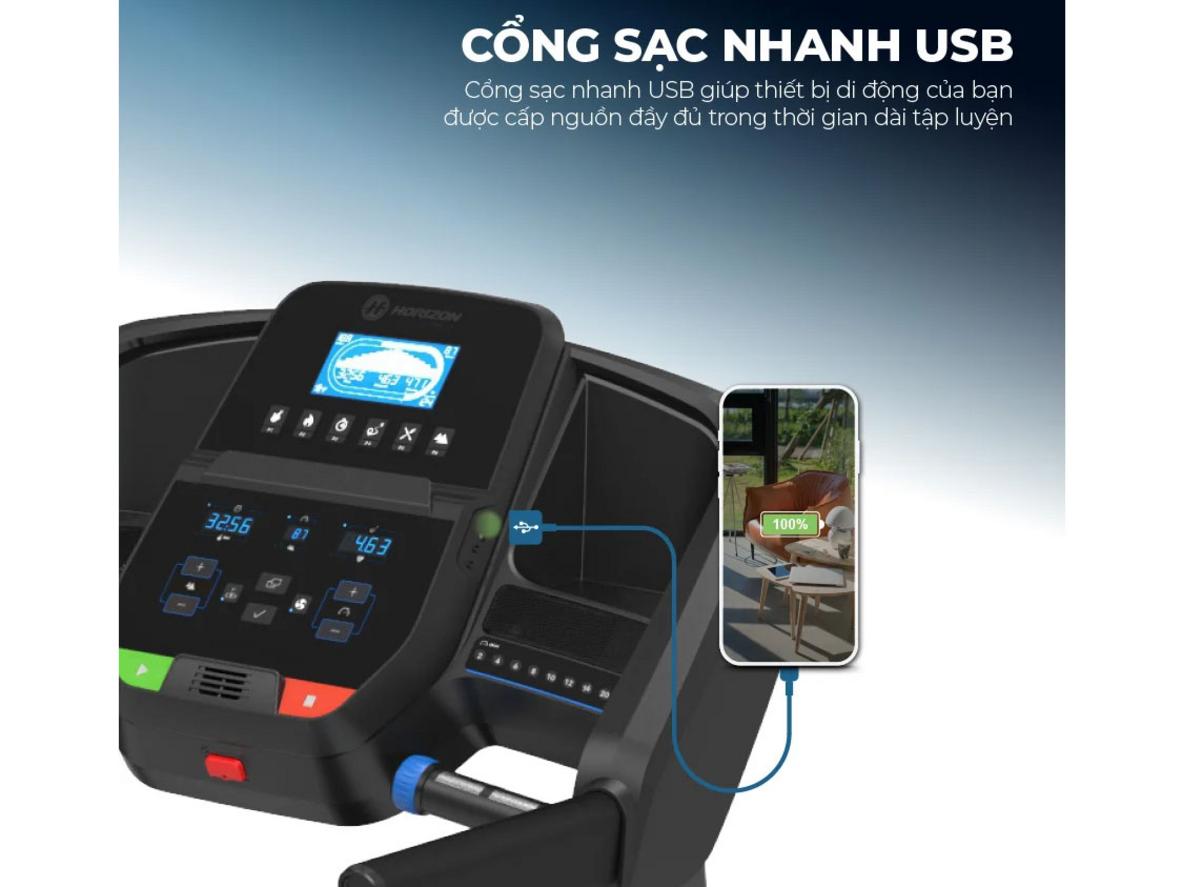 Bề mặt chạy rộng 152 x 50 cm cho không gian bước chân thoải mái và an toàn.