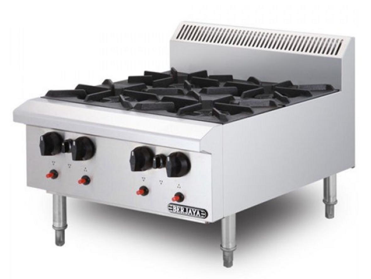 Tổng quan Bếp âu 4 họng dùng gas Berjaya OB4-17