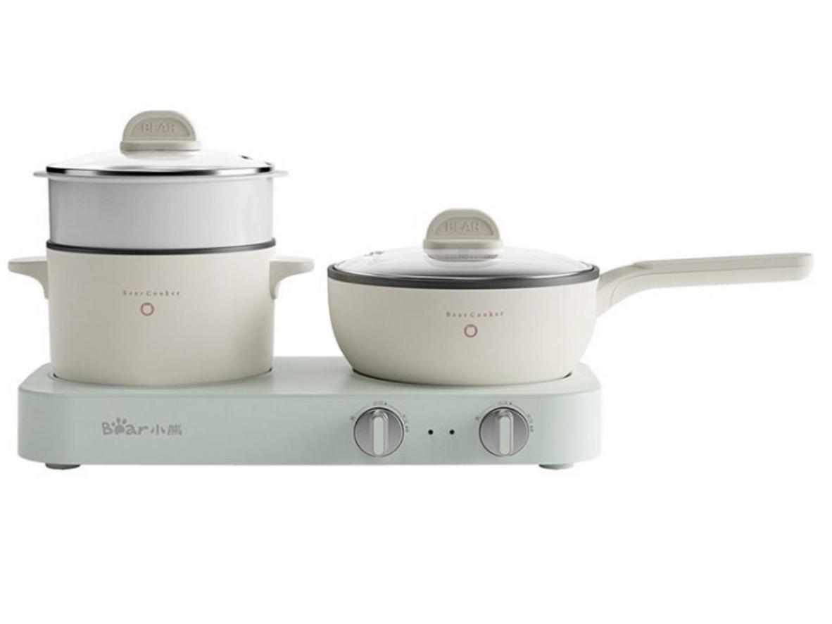 Tổng quan Bếp điện đôi đa năng kèm nồi chảo Bear SB-BD02N