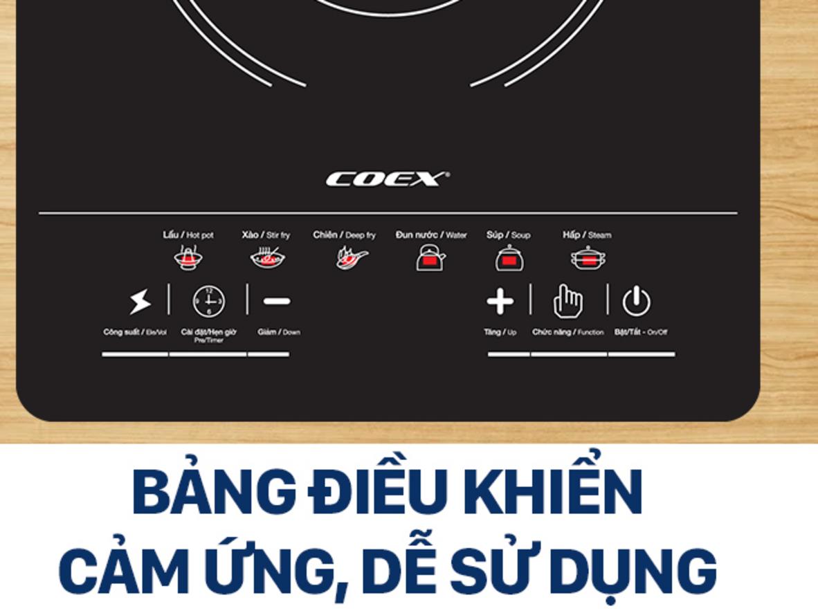 Tổng quan Bếp điện từ Coex CI-3370 (kèm nồi lẩu)