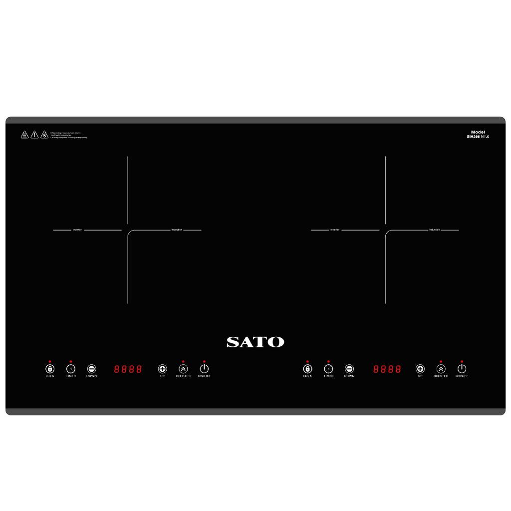 Tổng quan Bếp điện từ đôi Sato SIH266 N1.0