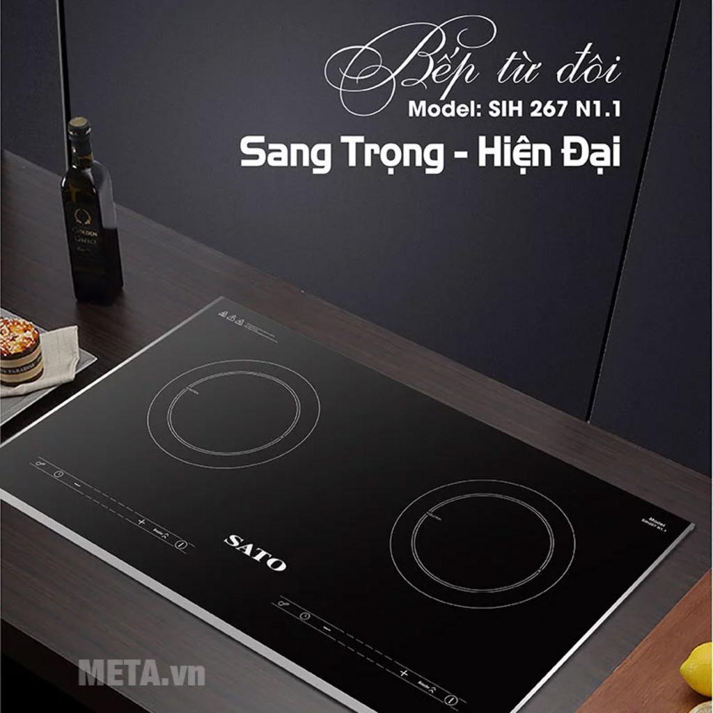 Tổng công suất 4800W cho khả năng nấu nhanh và linh hoạt